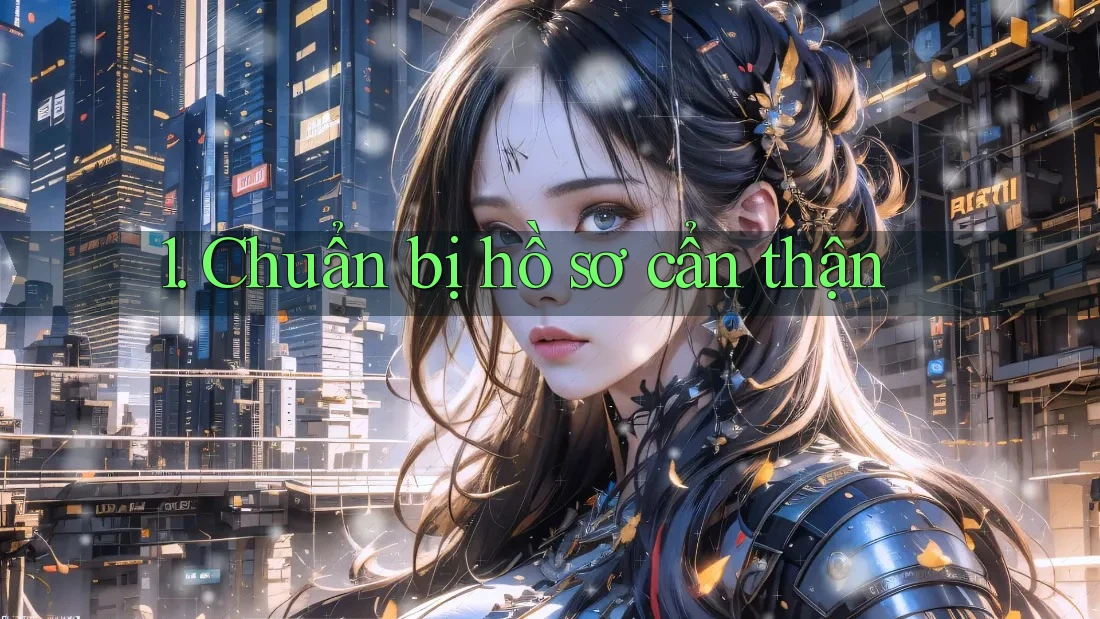 1. Chuẩn bị hồ sơ cẩn thận 1. Chuẩn bị hồ sơ cẩn thận