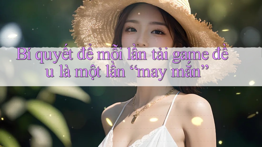 Bí quyết để mỗi lần tải game đều là một lần “may mắn”