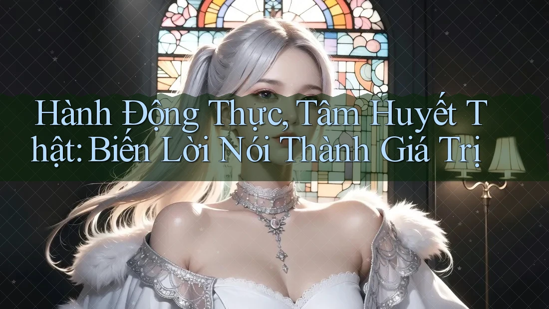 Hành Động Thực, Tâm Huyết Thật: Biến Lời Nói Thành Giá Trị Hành Động Thực, Tâm Huyết Thật: Biến Lời Nói Thành Giá Trị