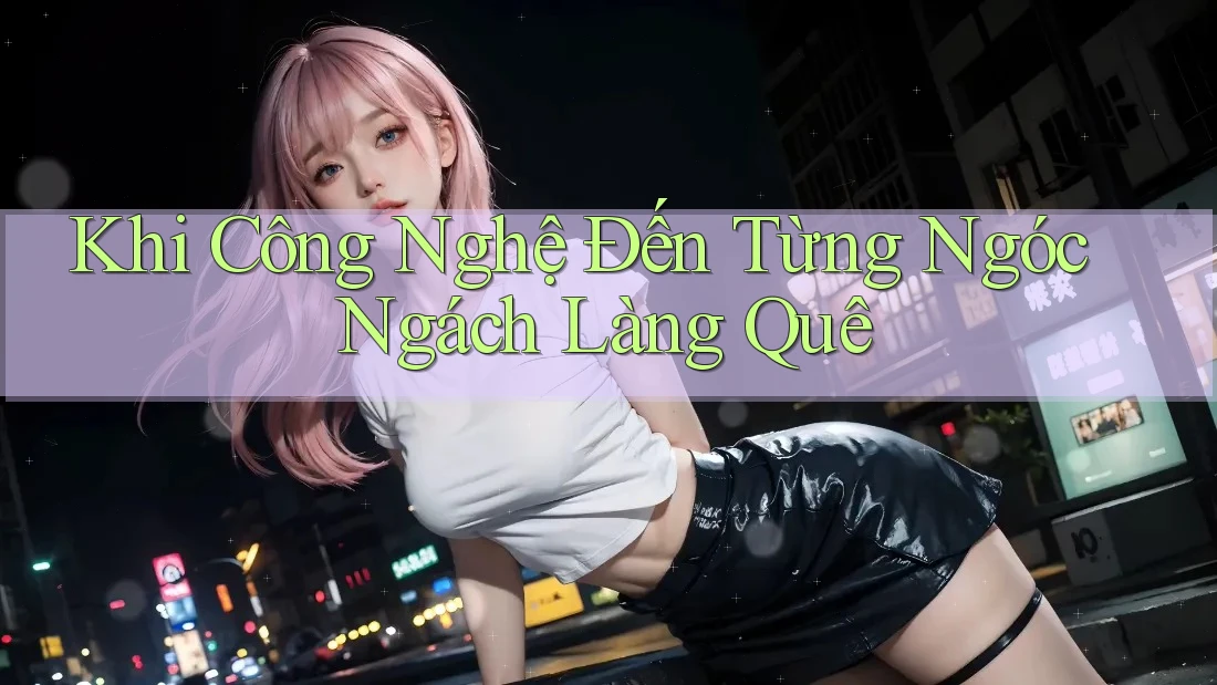 Khi Công Nghệ Đến Từng Ngóc Ngách Làng Quê Khi Công Nghệ Đến Từng Ngóc Ngách Làng Quê