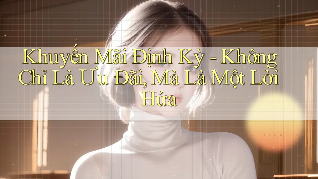 Khuyến Mãi Định Kỳ - Không Chỉ Là Ưu Đãi, Mà Là Một Lời Hứa Khuyến Mãi Định Kỳ - Không Chỉ Là Ưu Đãi, Mà Là Một Lời Hứa