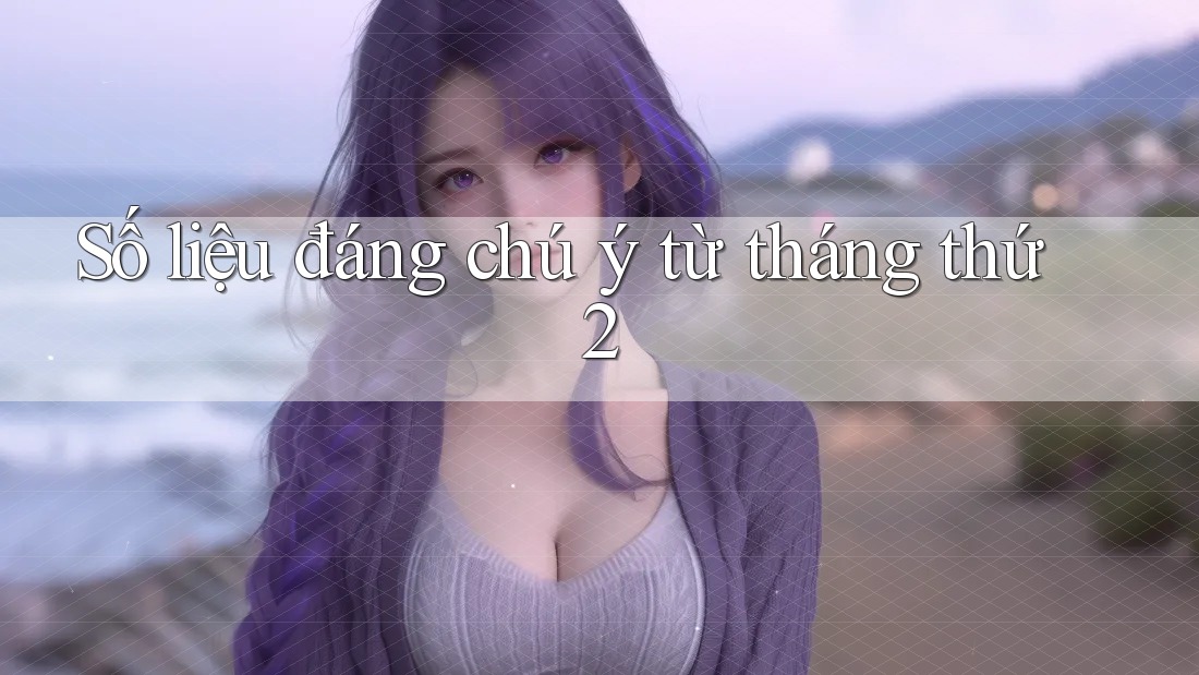 Số liệu đáng chú ý từ tháng thứ 2 Số liệu đáng chú ý từ tháng thứ 2