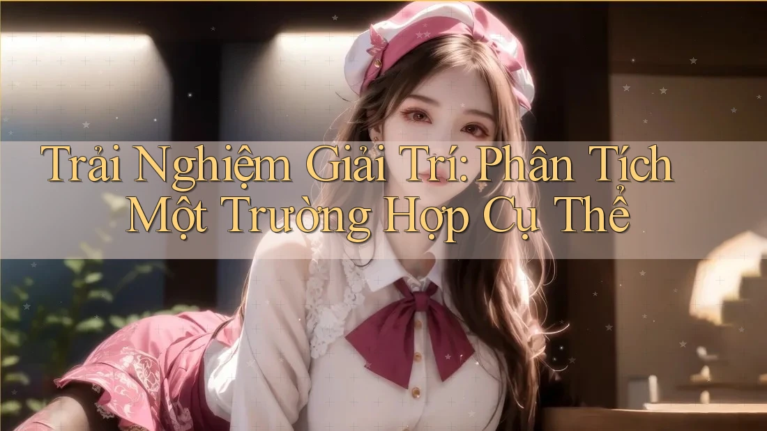 Trải Nghiệm Giải Trí: Phân Tích Một Trường Hợp Cụ Thể Trải Nghiệm Giải Trí: Phân Tích Một Trường Hợp Cụ Thể