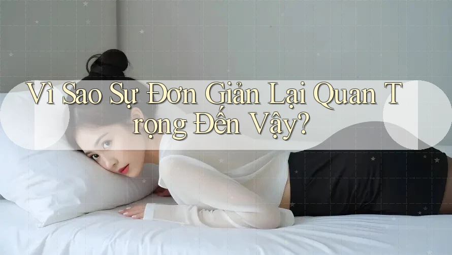 Vì Sao Sự Đơn Giản Lại Quan Trọng Đến Vậy? Vì Sao Sự Đơn Giản Lại Quan Trọng Đến Vậy?