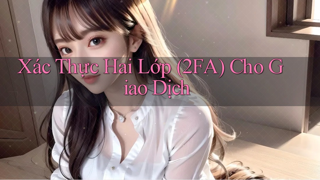Xác Thực Hai Lớp (2FA) Cho Giao Dịch Xác Thực Hai Lớp (2FA) Cho Giao Dịch