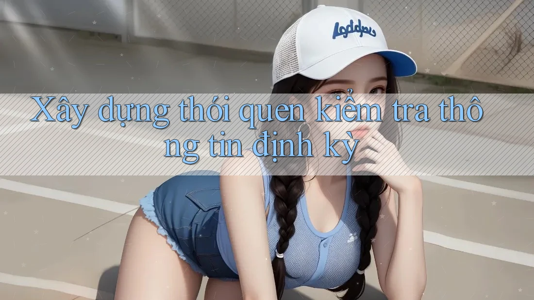 Xây dựng thói quen kiểm tra thông tin định kỳ Xây dựng thói quen kiểm tra thông tin định kỳ